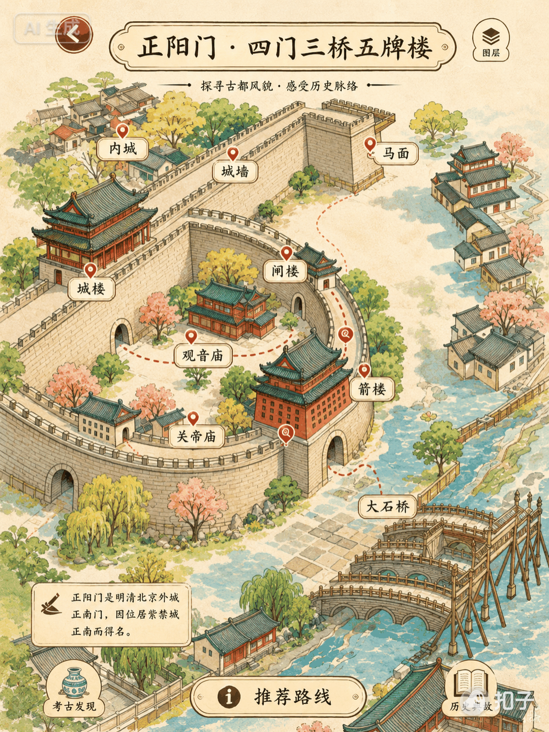 正阳门·四门三桥五牌楼