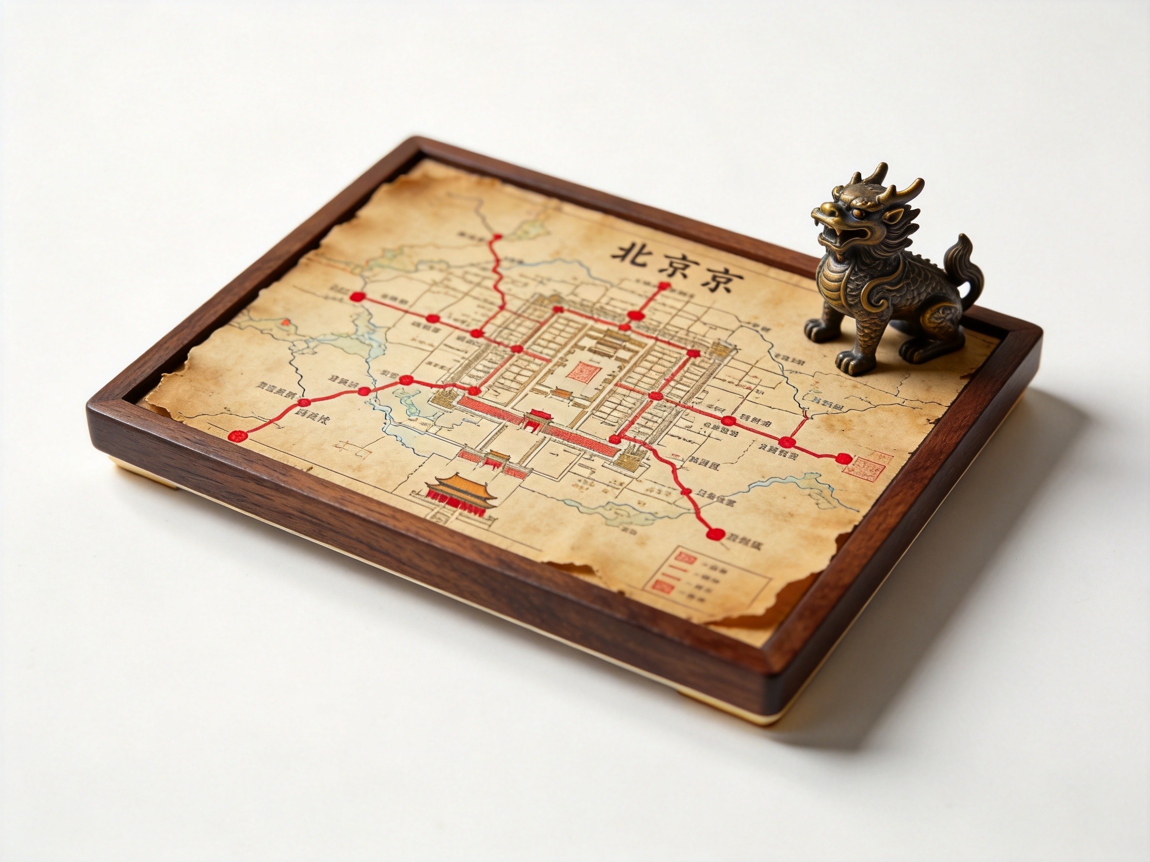 中轴线地图底座